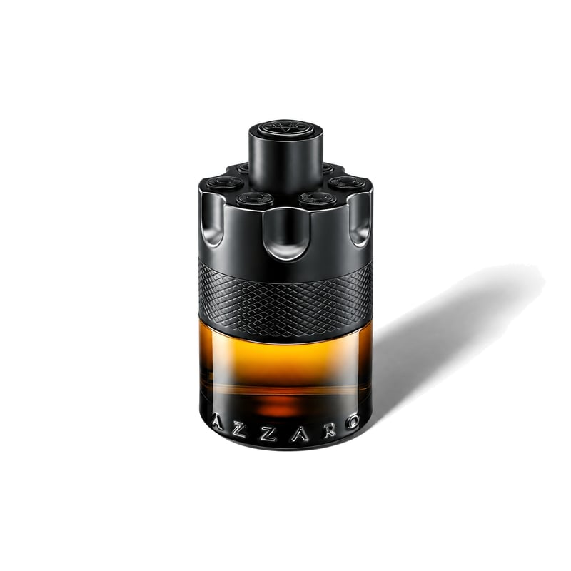 The Most Wanted EDP d’Azzaro, flacon projetant une ombre douce