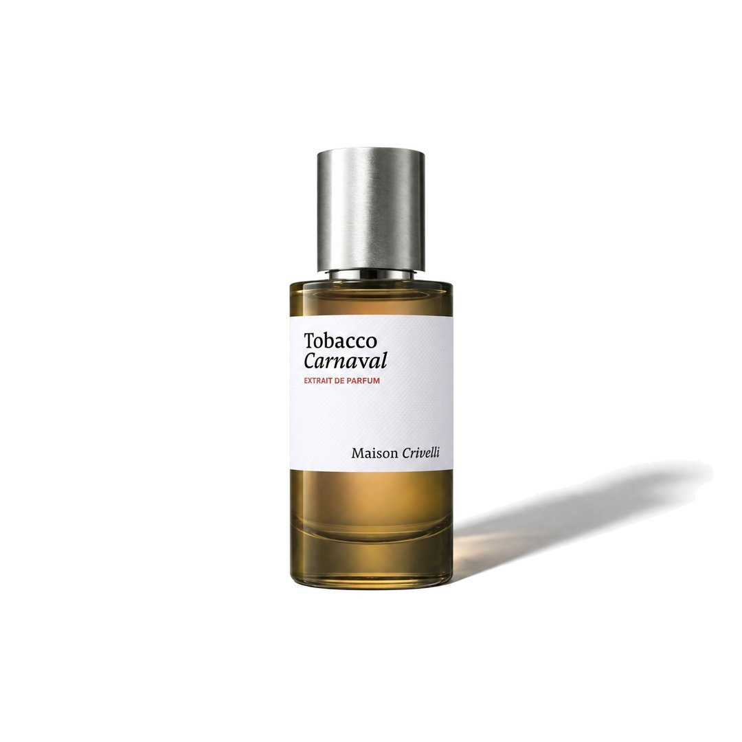 Tobacco Carnaval by Maison Crivelli, bottle casting a soft shadow, photo 1 of 6