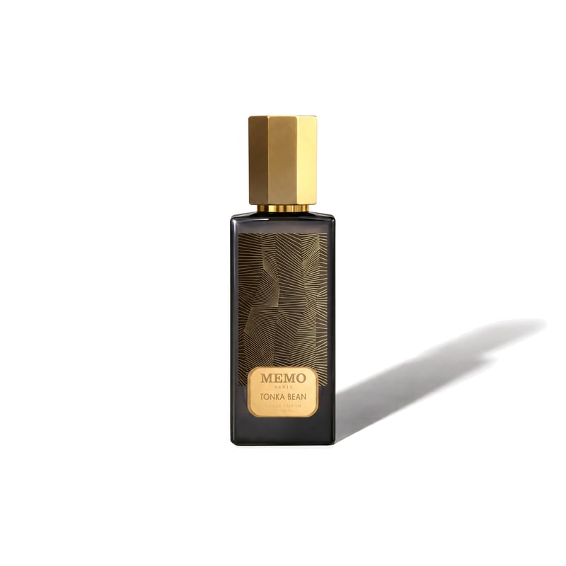 Tonka Bean by Memo Paris, bottle casting a soft shadow