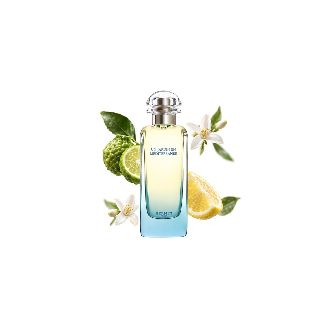 Hermès Un Jardin en Méditerranée. Fő illatjegyek: Bergamot, Lemon és Orange Blossom, 2. fotó (4 közül)