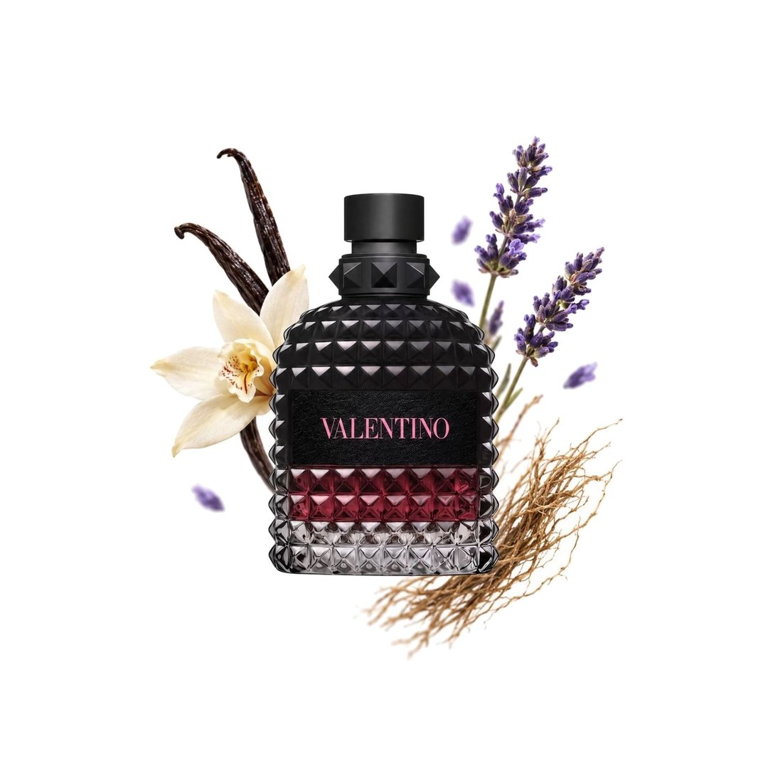 Valentino Uomo Born In Roma Intense de Valentino. Notas principales: Vanilla, Lavender y Vetiver, foto 2 de 4