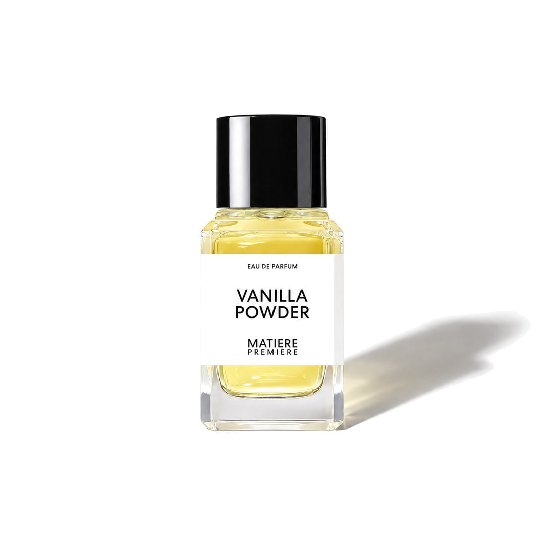 Vanilla Powder di Matiere Premiere, flacone che proietta un’ombra morbida, foto 1 di 6