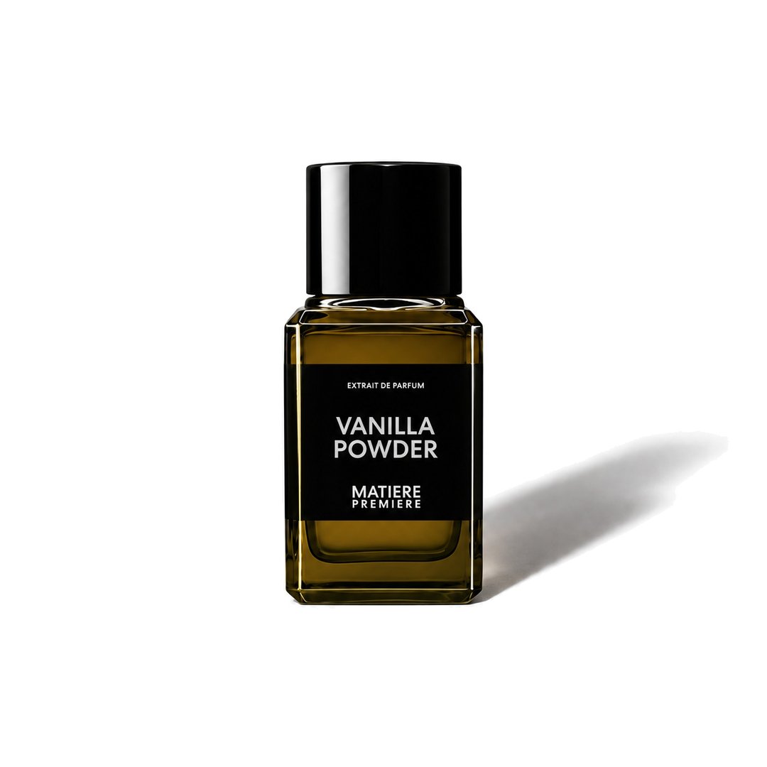Vanilla Powder Extrait de Matiere Premiere, frasco que proyecta una sombra suave, foto 1 de 6