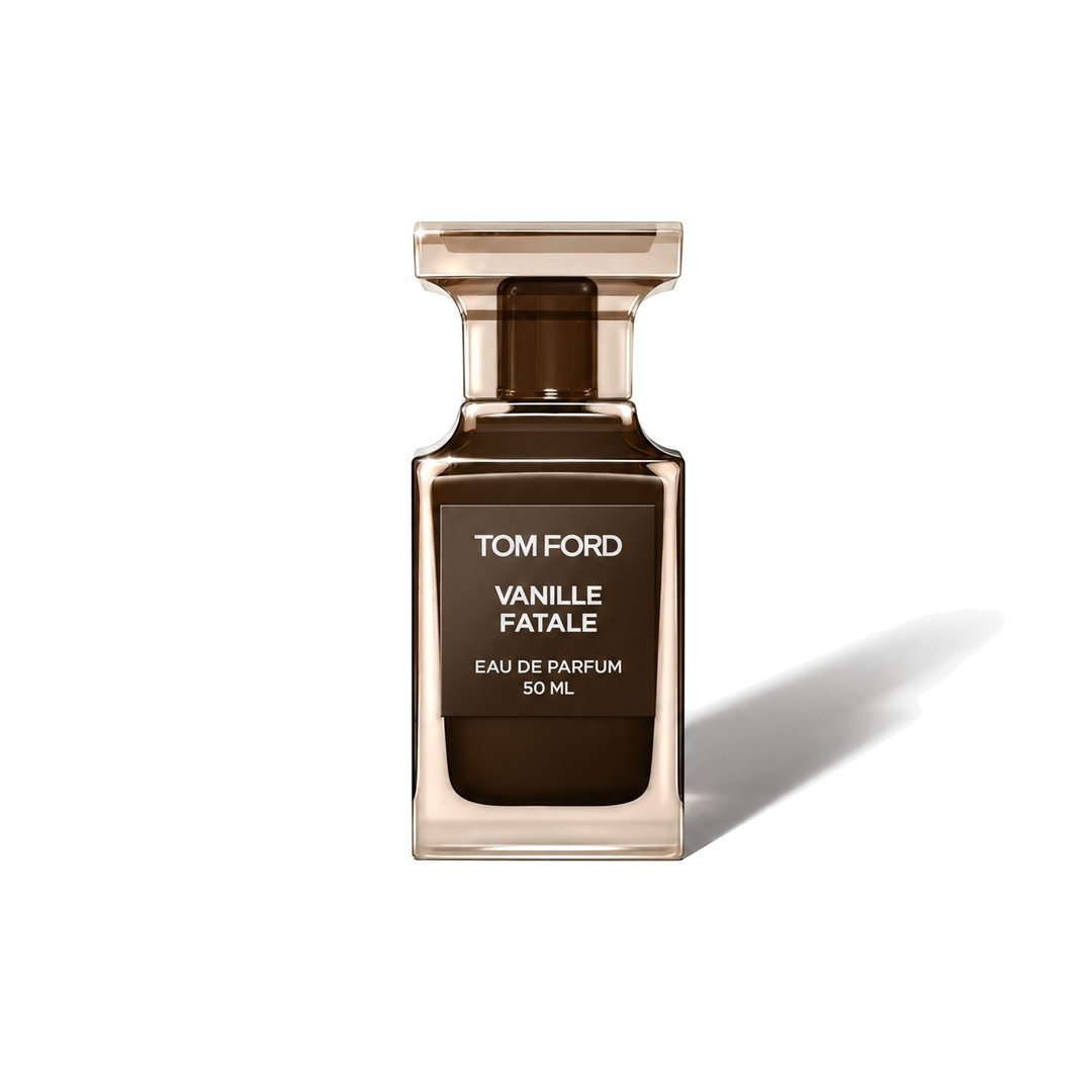 Vanille Fatale (2024) by Tom Ford, bottle casting a soft shadow, photo 1 of 6
