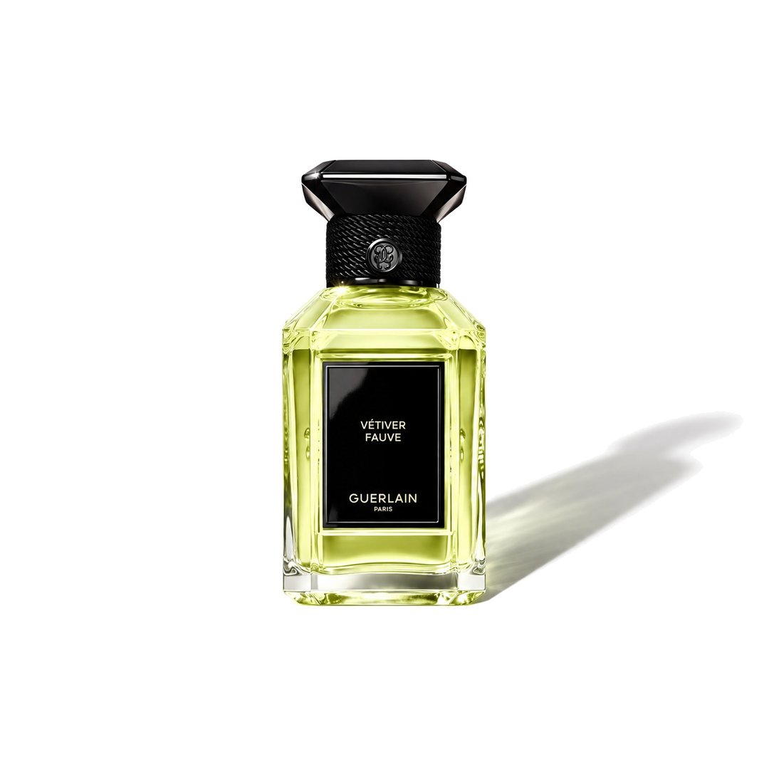 Vétiver Fauve by Guerlain, bottle casting a soft shadow, photo 1 of 6