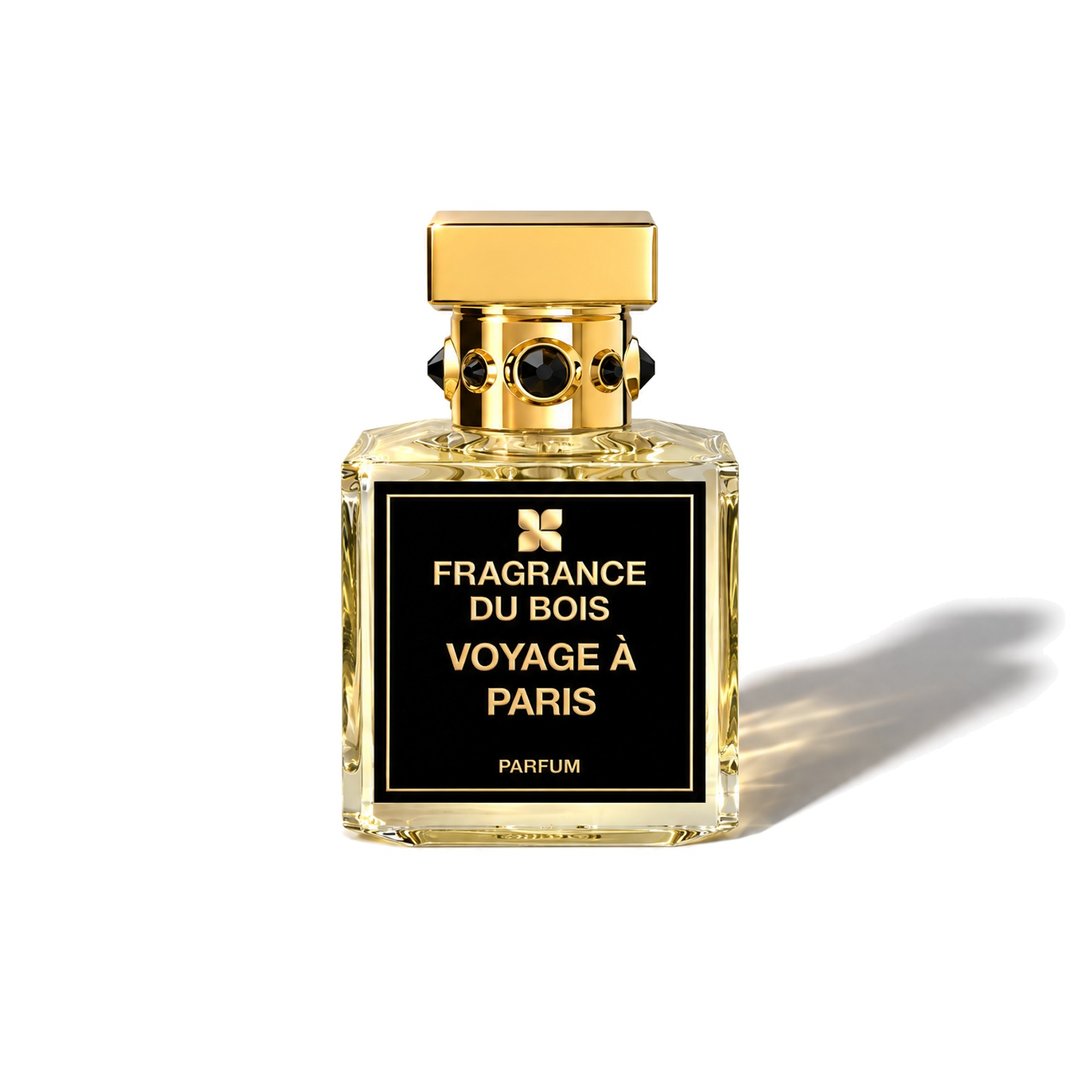 Voyage a Paris by Fragrance Du Bois, bottle casting a soft shadow, photo 1 of 6