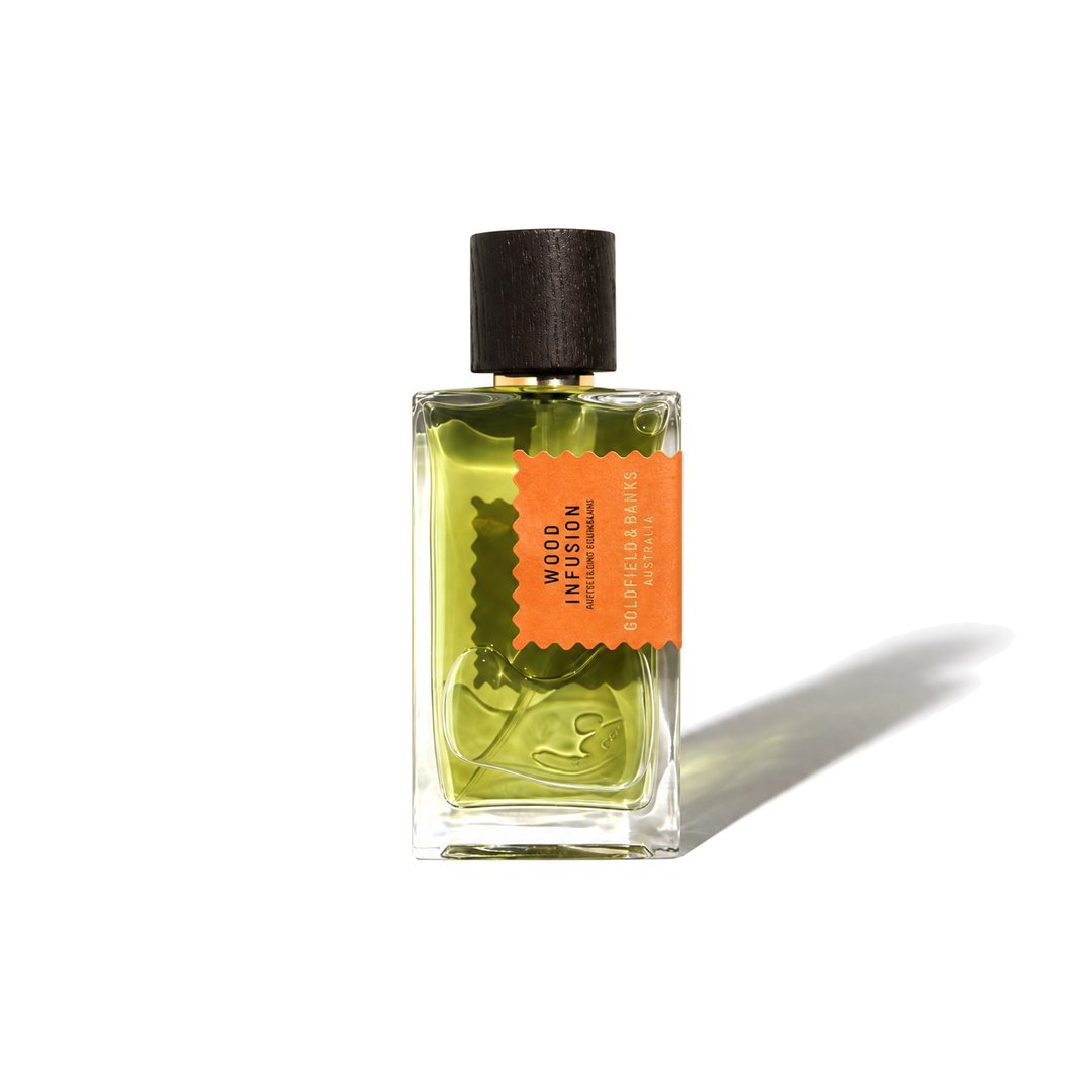 Wood Infusion by Goldfield & Banks, bottle casting a soft shadow, photo 1 of 6