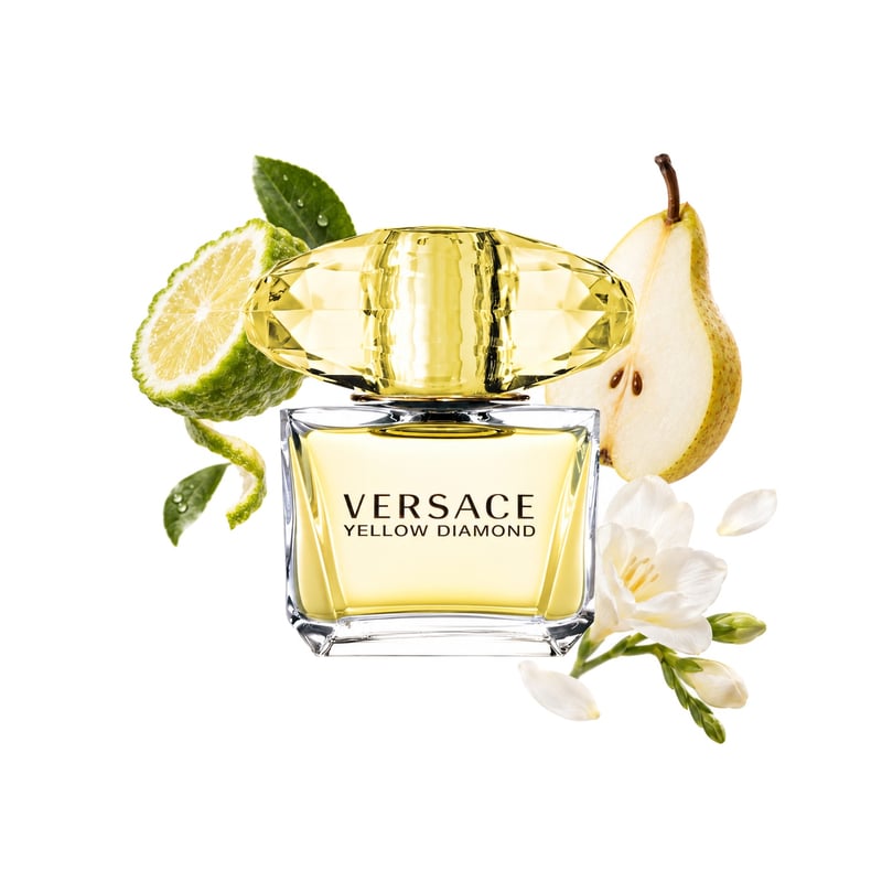 Yellow Diamond by Versace di Versace, flacone con le sue note principali: Bergamotto, Pera e Fresia
